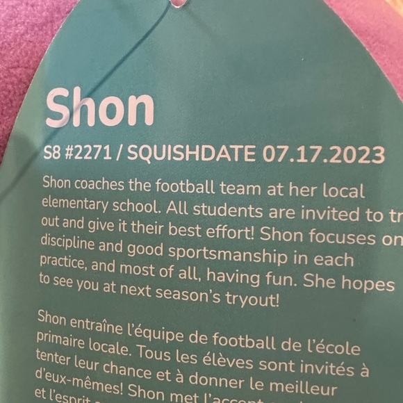 RARE 8” Squishmallow Shon the Loch Ness monster - Picture 6 of 6